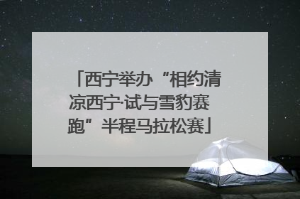 西宁举办“相约清凉西宁·试与雪豹赛跑”半程马拉松赛