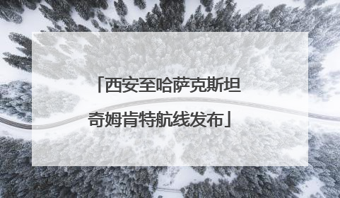 西安至哈萨克斯坦奇姆肯特航线发布