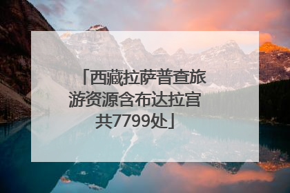 西藏拉萨普查旅游资源含布达拉宫共7799处