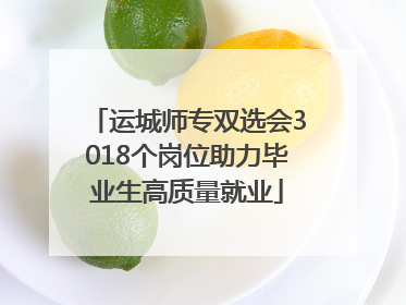 运城师专双选会3018个岗位助力毕业生高质量就业