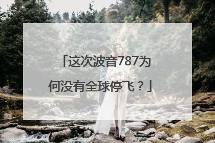 这次波音787为何没有全球停飞？