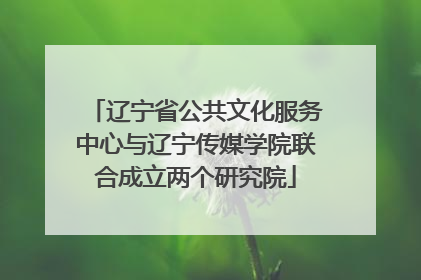 辽宁省公共文化服务中心与辽宁传媒学院联合成立两个研究院