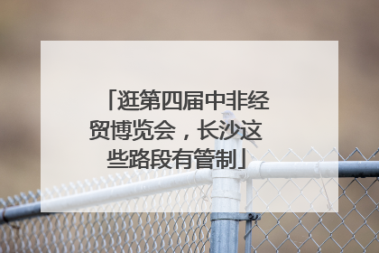 逛第四届中非经贸博览会，长沙这些路段有管制