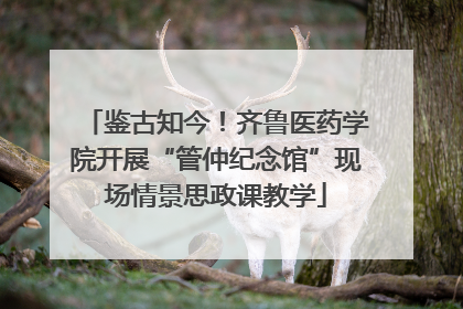 鉴古知今！齐鲁医药学院开展“管仲纪念馆”现场情景思政课教学