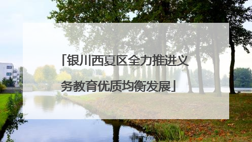 银川西夏区全力推进义务教育优质均衡发展