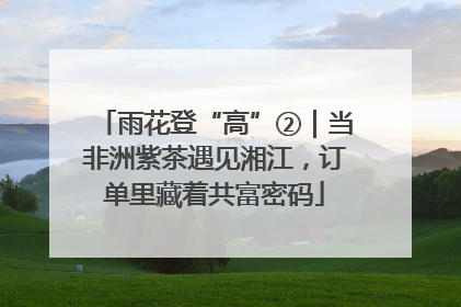 雨花登“高”②｜当非洲紫茶遇见湘江，订单里藏着共富密码