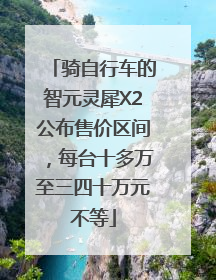 骑自行车的智元灵犀X2公布售价区间，每台十多万至三四十万元不等