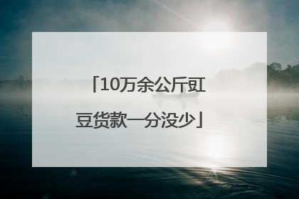 10万余公斤豇豆货款一分没少