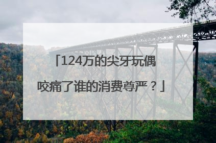 124万的尖牙玩偶 咬痛了谁的消费尊严？