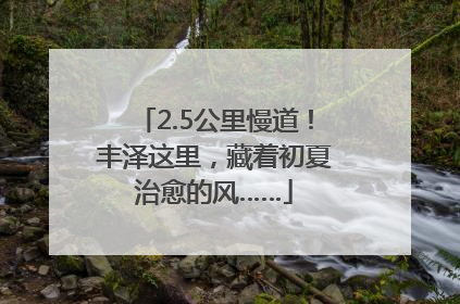 2.5公里慢道！丰泽这里，藏着初夏治愈的风……