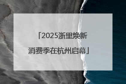 2025浙里焕新消费季在杭州启幕