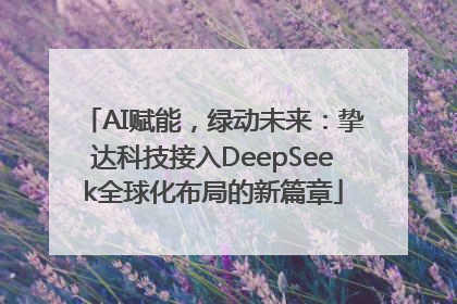 AI赋能，绿动未来：挚达科技接入DeepSeek全球化布局的新篇章