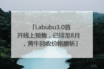 Labubu3.0首开线上预售，已排至8月，黄牛回收价格腰斩